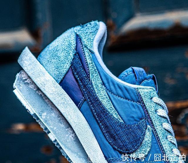 『整双鞋』高级蓝染处理!这双sacaixNikeLDVWaffle真好看