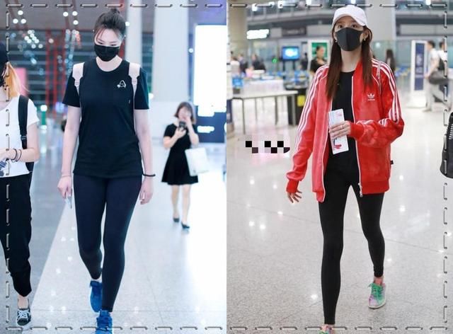 192惠若琪穿紧身裤竟惨败173关晓彤？网友：果然瘦子就是显高啊！