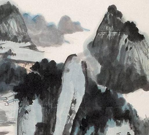  【张大千】观赏画|张大千《峡江劲波》