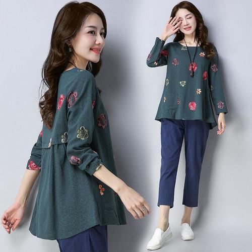 谁说棉麻越素越好看，瞧瞧下面这些棉麻装，洋气减龄又高雅，美爆