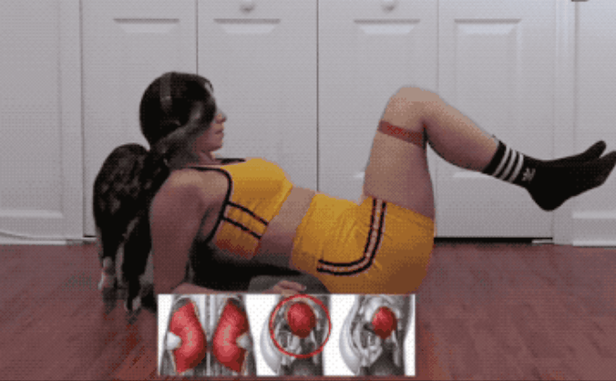 臀部是展示女性完美身材曲线的关键，她创造了自己的练臀动作!