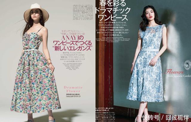 #尔雅#春暖花开踏青去,穿上一件碎花单品,温婉尔雅美得像幅画