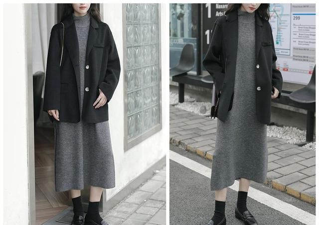  适合■8套适合小个子女人的秋冬穿搭，简单又时髦，怎么看都觉得好看