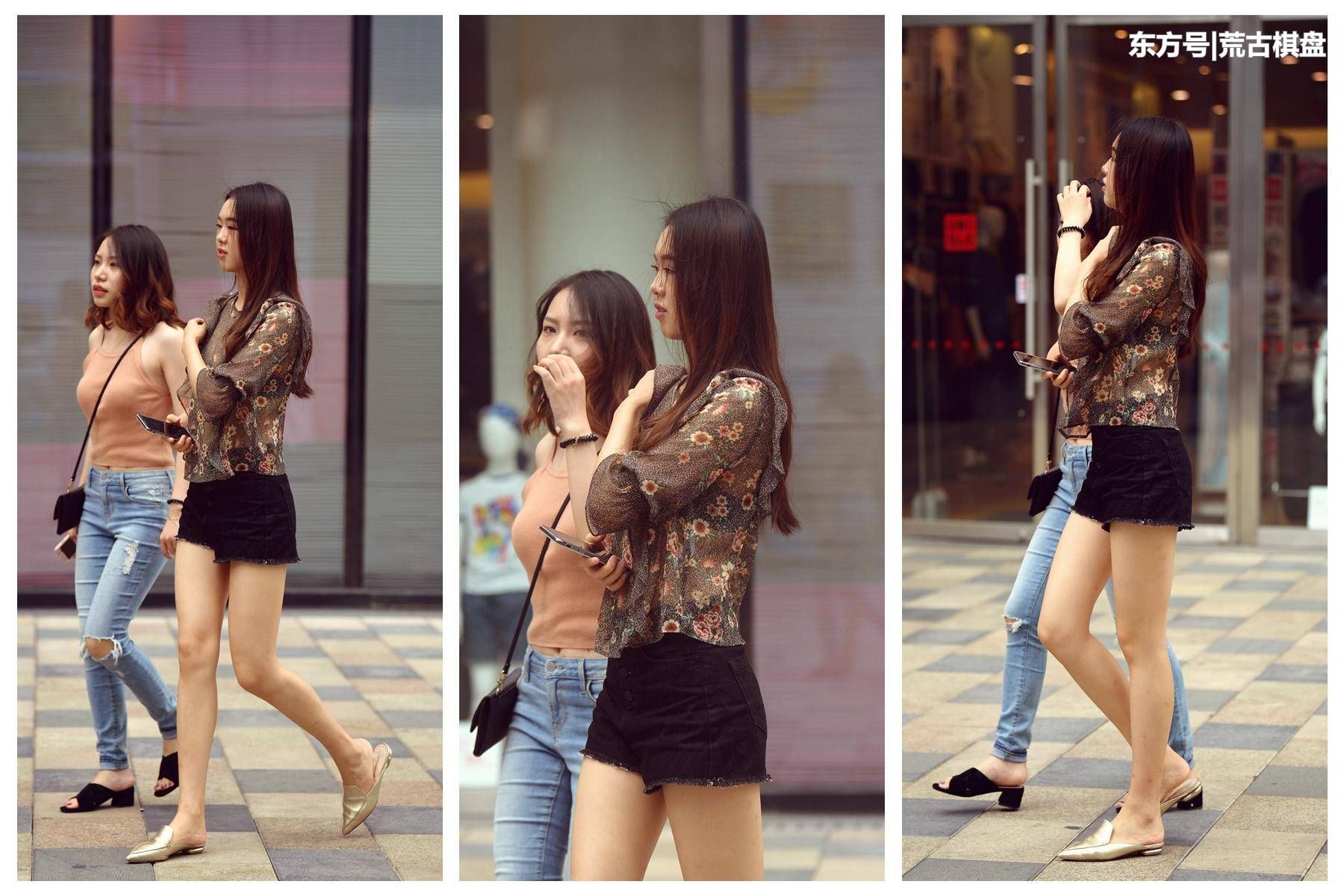 有一位身材高挑，模样俊俏的闺蜜，你愿意和她一起逛街吗?