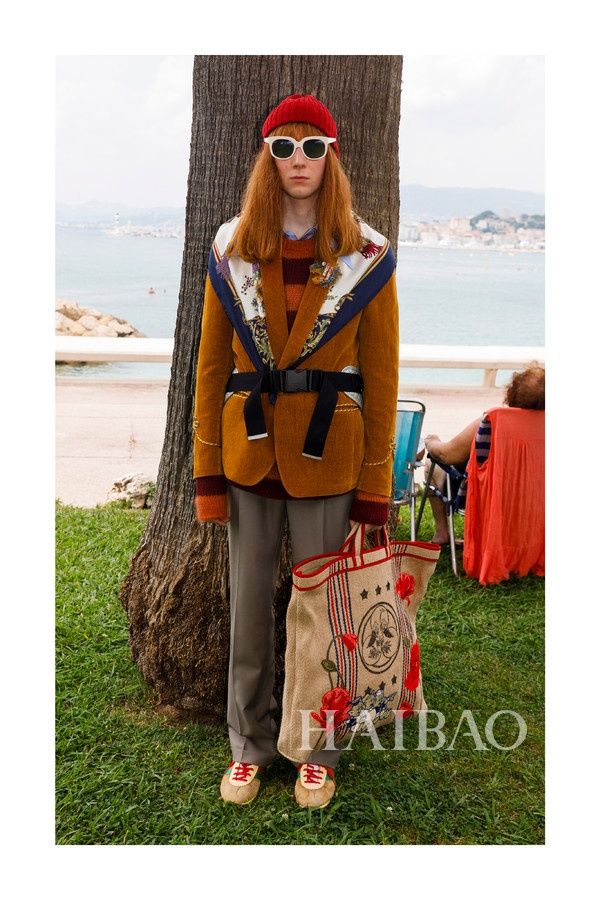 古驰  2019早春男士系列Lookbook:米开理心中的浮华世界!