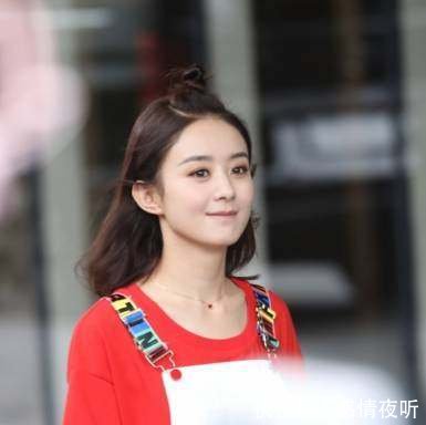 赵丽颖短发苹果头萌炸！确定不是吃可爱多长大的吗