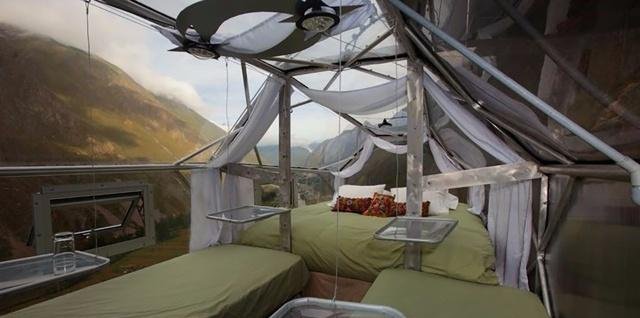 悬崖峭壁上的酒店床下就是悬崖，住一晚要2000元！