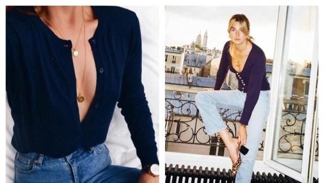  尽显：开衫+牛仔裤这样穿,时髦好看又清新柔美,尽显品味气质