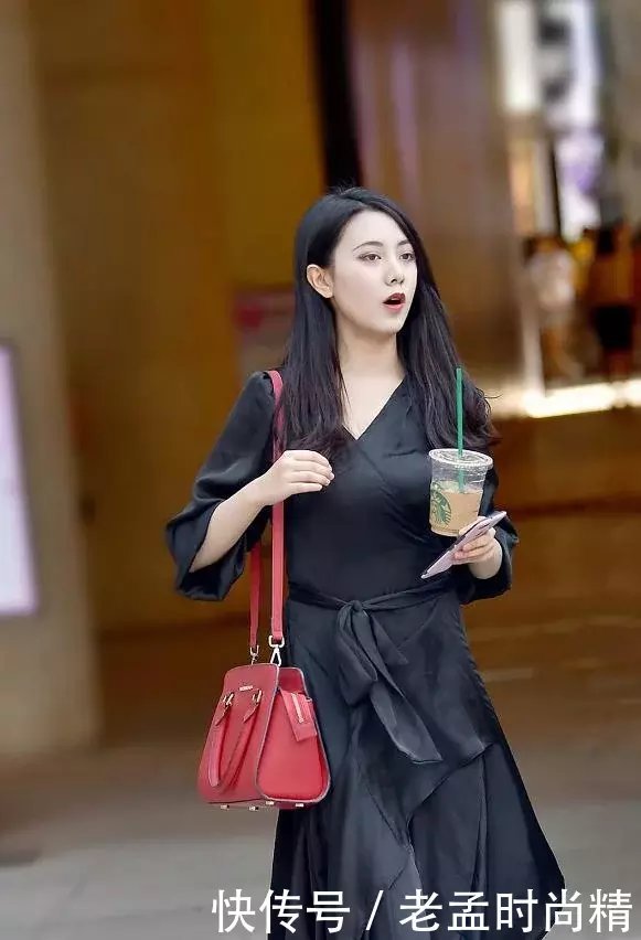 『气质』摄影:黑色连衣裙彰显了美女的气质, 美丽大方还兼具优雅简约风