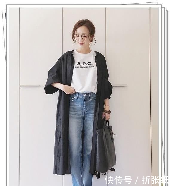 『春季造型』小黑裙别乱买!黑色衬衫连衣裙才更实用,24个春季日系造型示范