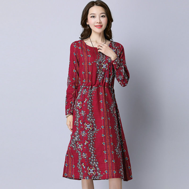 9月上新一波:“棉麻”裙，轻盈巧减龄，忒适合33-63岁穿