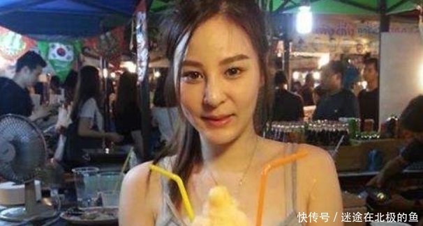 泰国水果西施容貌出众，游客特意前来观看，网友：滤镜不错