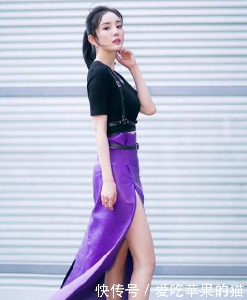 女星穿开叉裙： 杨幂美得人不敢看, 刘嘉玲叉开到腰, 乔欣直接解