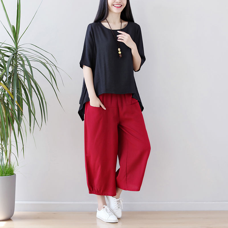 棉麻套装有多美,看了才知道!件件都是秋季爆款,洋气又好穿