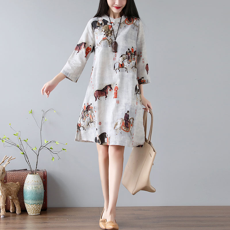 9月，穿毛衣羊绒还太早，试试这样棉麻女装，清爽舒适又时髦洋气