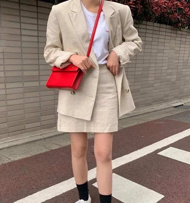  【连衣裙】4套小西装穿搭look，小个子照着穿，气质又显高