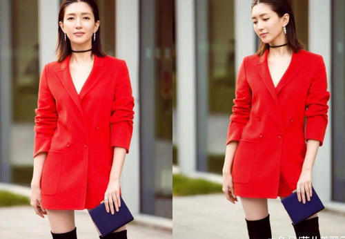 江疏影穿件印花衬衫就出门，目光全程被下身吸引，网友：裤子呢？