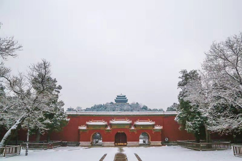 登景山、“踏雪寻梅”，北京30万游客雪后公园打卡