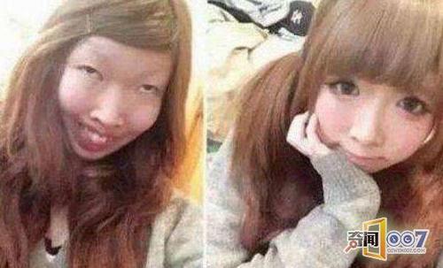 女孩一年没有卸妆，卸完妆后让人无语