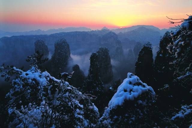 雪后的张家界，银装素裹，如临仙境！