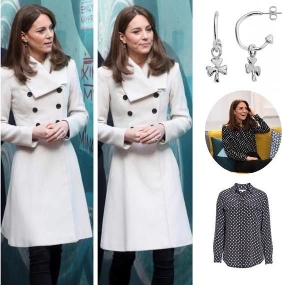  【新发型】凯特王妃换发型！新发型穿奶白色小风衣，38岁嫩回28岁了