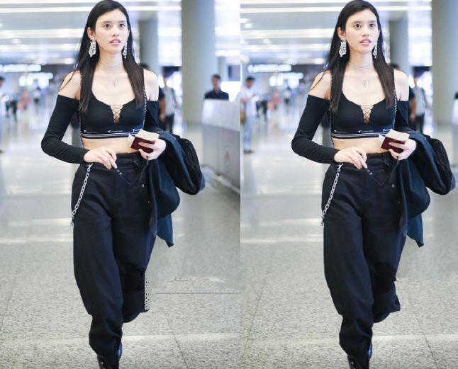 29岁奚梦瑶胆真大！穿露脐装秀细腰，网友：难怪何猷君看上她