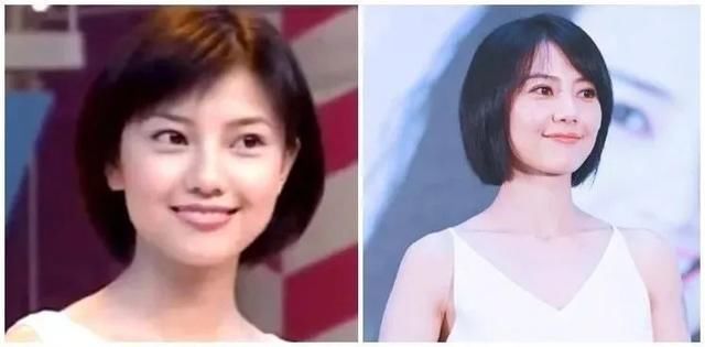 高圆圆剪回短发清新十足，但要论颜值驾驭发型我还是服郑爽