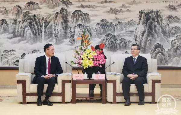 王永康会见韩国驻西安新任总领事金柄权