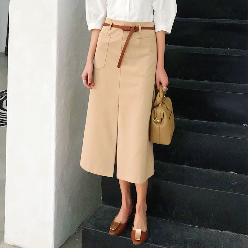 1米5多的姑娘，穿这半身裙套装，简直是超美腻的还贼洋气