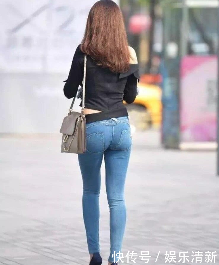美女胖瘦不一的牛仔裤，穿出了同样的性感窈窕范