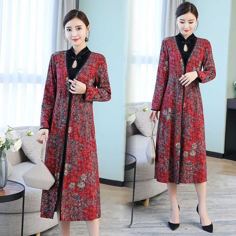 一件金丝绒,胜过十件旗袍!推荐60后女人穿,中秋国庆穿正好