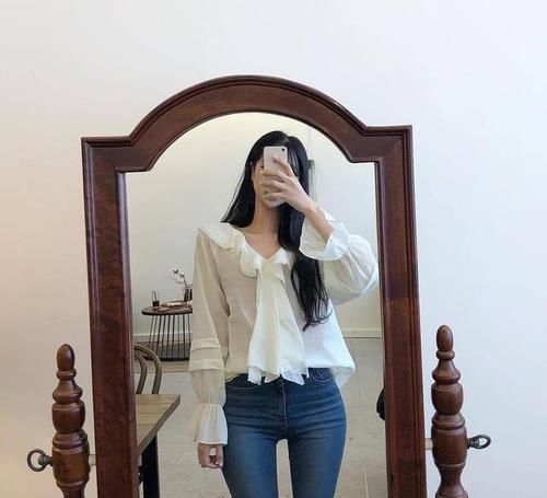 66"牛仔裤展现时尚,简单随性,优雅又大气让女人更自信!