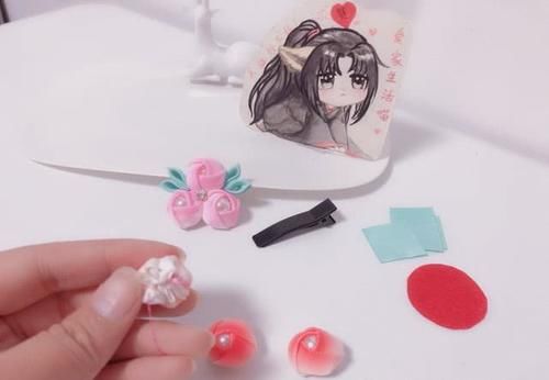  『花苞』古风花苞发夹自己做，美翻了！附教程