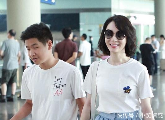 41岁陈数也太年轻了吧，一身清新装扮现身，与儿子同框竟像姐弟