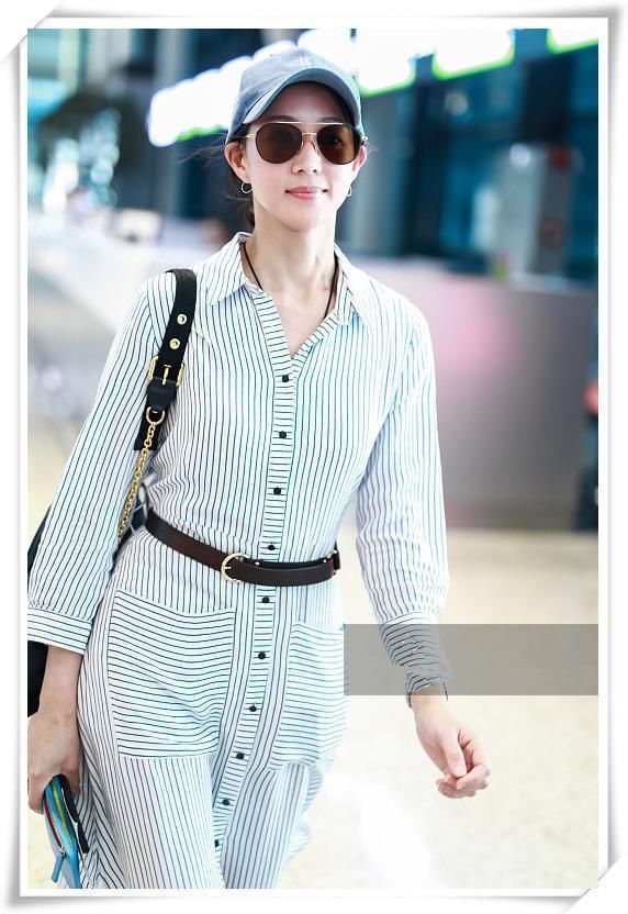 当何穗和张钧甯同穿衬衫裙，网友：终于见识到禁欲系美女最高级别