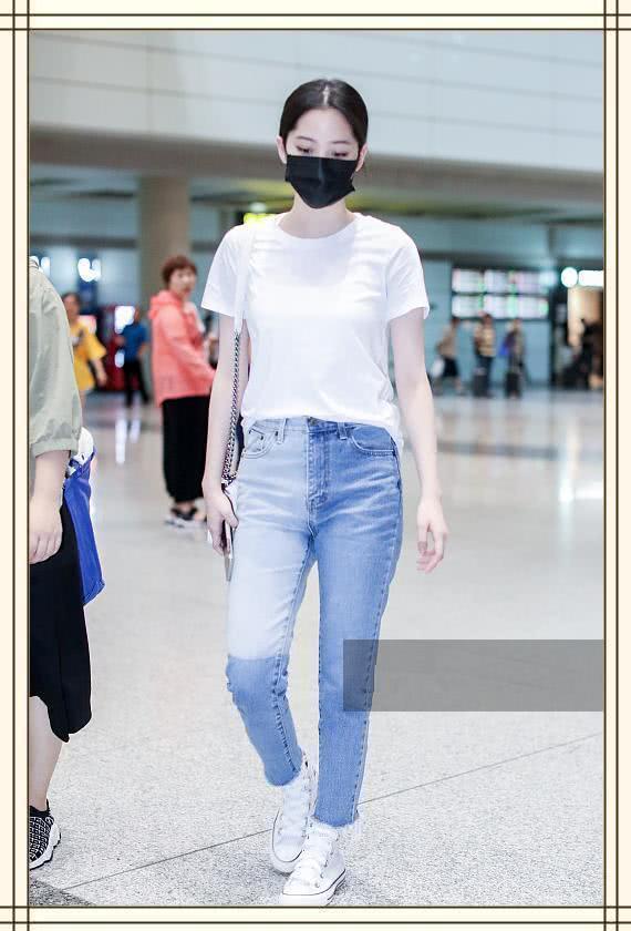 宋祖儿的腿太好看，但同一条牛仔裤欧阳娜娜穿，网友：这是少女腿