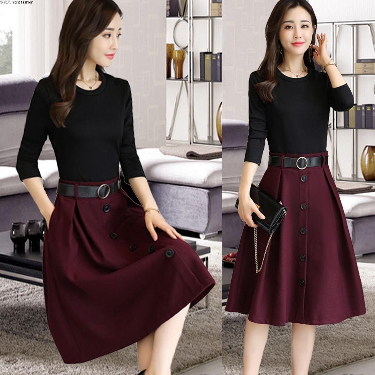 2018年妈妈都想穿的几款秋装连衣裙，穿着年轻又有活力