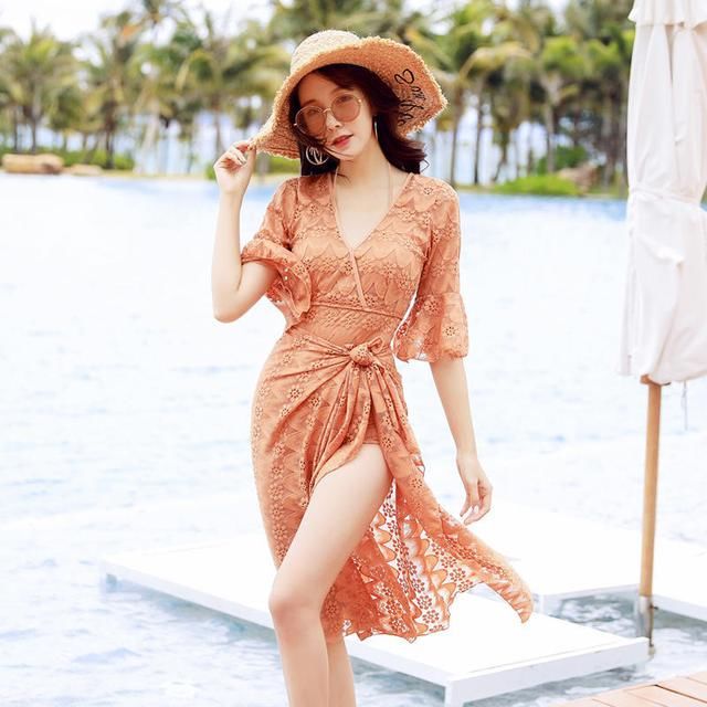 夏日，当泳衣遇上浪漫蕾丝，简直美得不可芳物！