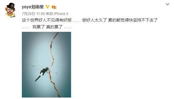 刘雨欣吃45颗安眠药试图自杀，张檬微博再沦陷，道歉声明已删除