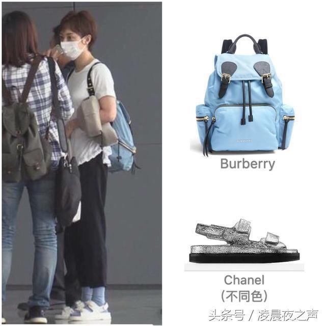 36岁孙俪一身潮流搭配现身机场，网友：袜子这样都敢穿，我是怂了