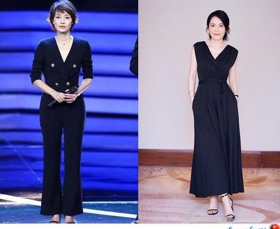 当马伊琍和俞飞鸿同穿连体裤,终于见识了高级脸的最高级形式!