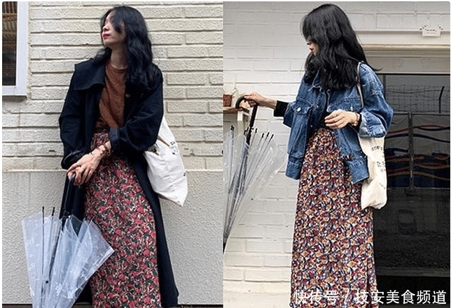  女人■时尚的“毛衣+半裙”搭配，宽松舒适的版型，让你优雅自信做女人