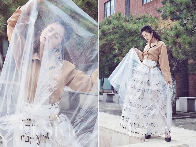 唐嫣穿土系配色活力十足，李小冉温柔，景甜却搭的清爽又减龄