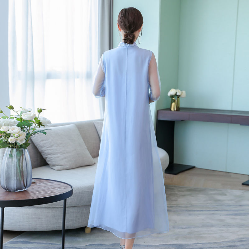 复古优雅改良旗袍，端庄大气显身材，古韵浓情，彰显十足女人味