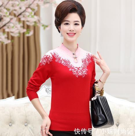 「设计」春秋款中老年妈妈小衫,漂亮如花