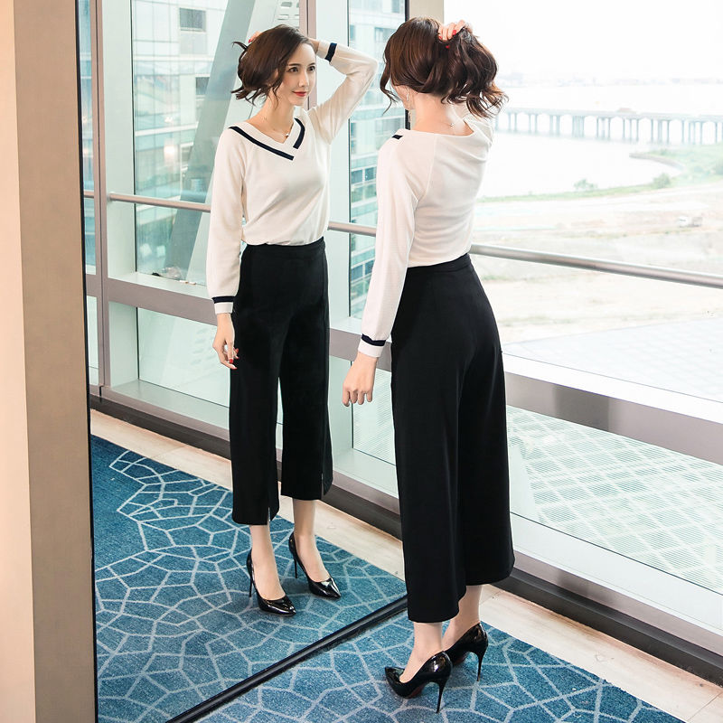 刚上架就很火的阔腿裤套装，一套比一套还洋气，好穿又美嫩