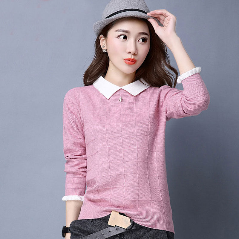 毛衣要哭了,现在流行“假两件”衫,保暖又有搭配感,洋气女人味