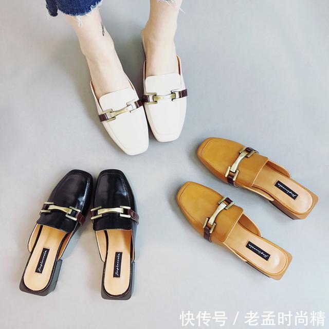  让你可以更好@女人45岁后少穿细高跟，粗跟拖鞋好穿又不累脚，洋气有气质！