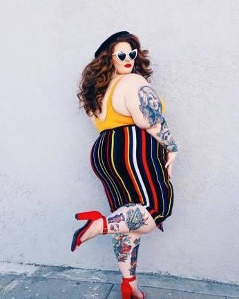 高颜值的300斤大胖妞，引领时尚，胖妞界的女神！