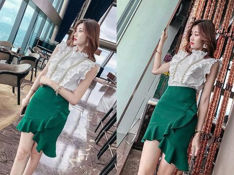 秀出完美的身材曲线，原来你与女神间只差一条包臀裙